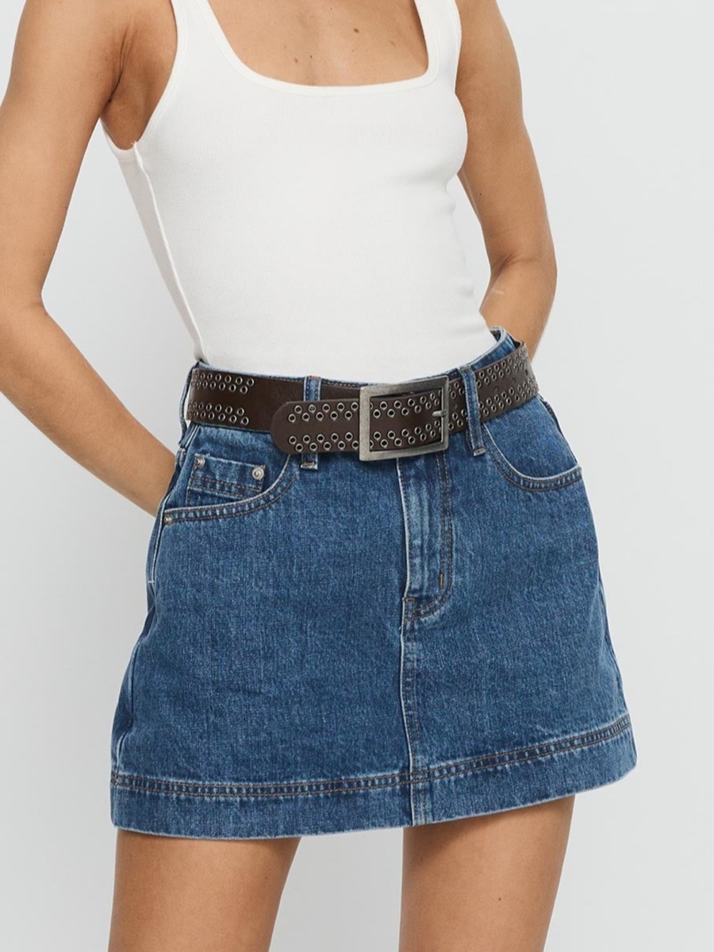 Princess Polly Gazelle Skort Mid Wash